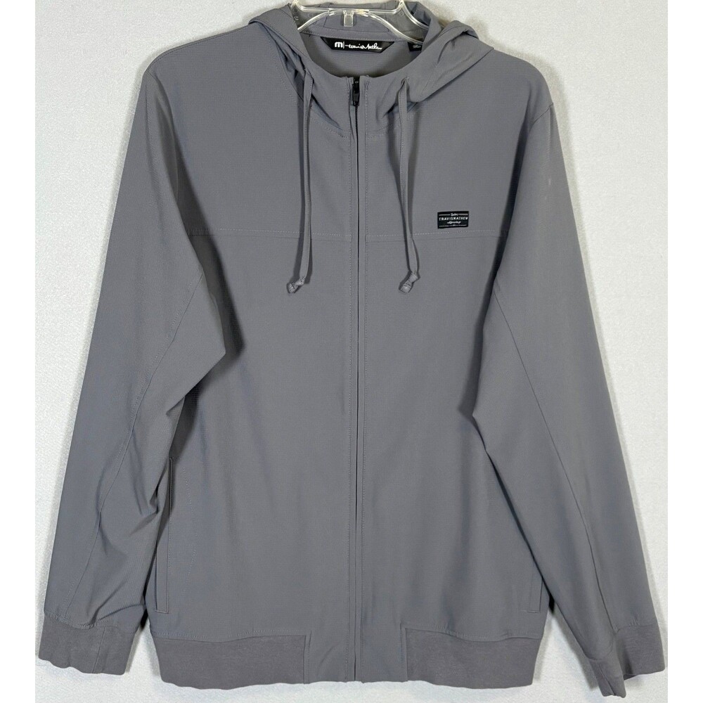 Travis Mathew Gray Performance Zip Hoodie Jacket